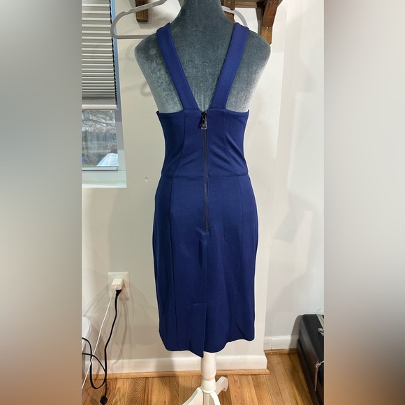NWT Burberry London Lapis Blue Form Fitting Bandage Dress 6 - Picture 3 of 16